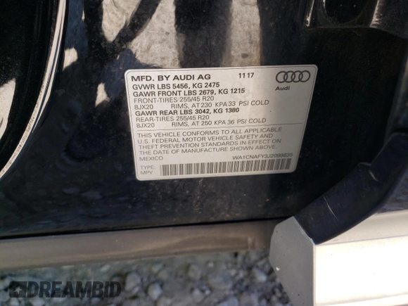 2018 Audi Q5 Prestige с VIN WA1CNAFY3J2099835, выставлен на аукционе Copart как лот 61217515 с пробегом 181 085 миль миль и Чистый • Clean title. История ставок и продаж доступна на DreamBid. Изображение 13.