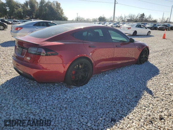 2024 Tesla Model S Plaid с VIN 5YJSA1E61RF533045, выставлен на аукционе Copart как лот 86246324 с пробегом Не указан миль и Списание • Salvage title. История ставок и продаж доступна на DreamBid. Изображение 3.