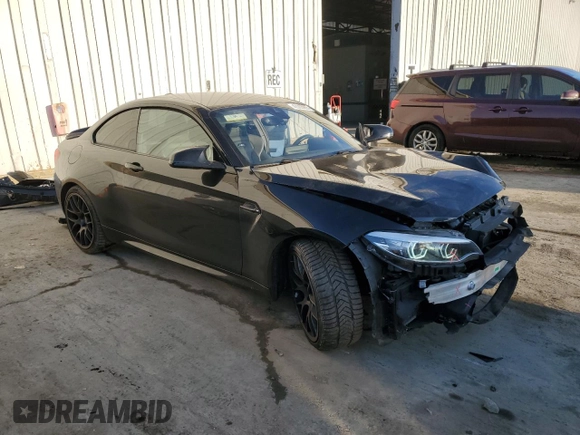 2021 BMW M2 Competition with VIN WBS2U7C05M7G52820, listed as a Copart auction lot 42303655 with 46,403 mi miles and Salvage Title. Bid and sale history available at carsss.com. Image 4.