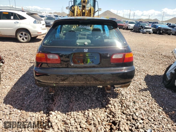 1992 Honda Civic z VIN 2HGEH2347NH520077, wystawiony jako Copart lot #58972595 z przebiegiem 62 968 mil mil oraz Szkoda całkowita • Salvage title. Historia ofert i sprzedaży dostępna na DreamBid. Obrazek 6.
