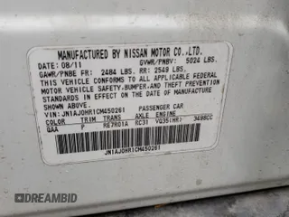 2012 Infiniti EX Journey with VIN JN1AJ0HR1CM450261, listed as a Copart auction lot 72617674 with 137,040 mi miles and Salvage Title. Bid and sale history available at DreamBid. Image 13.