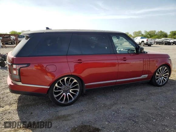 2016 Land Rover Range Rover Supercharged with VIN SALGS3EF9GA260742, listed as a Copart auction lot 49977975 with 98,159 mi miles and Salvage Title. Bid and sale history available at carsss.com. Image 3.