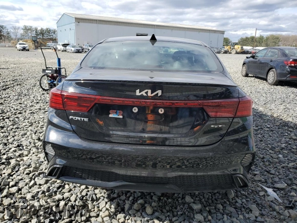 2023 Kia Forte GT-Line with VIN 3KPF54AD9PE609416, listed as a Copart auction lot 53337375 with 25,423 mi miles and Salvage Title. Bid and sale history available at carsss.com. Image 6.