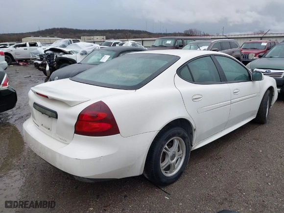 2005 Pontiac Grand Prix with VIN 2G2WP522X51343657, listed as a IAAI auction lot 41675876 with 280233 miles. Bid and sale history available at carsss.com. Image 4.