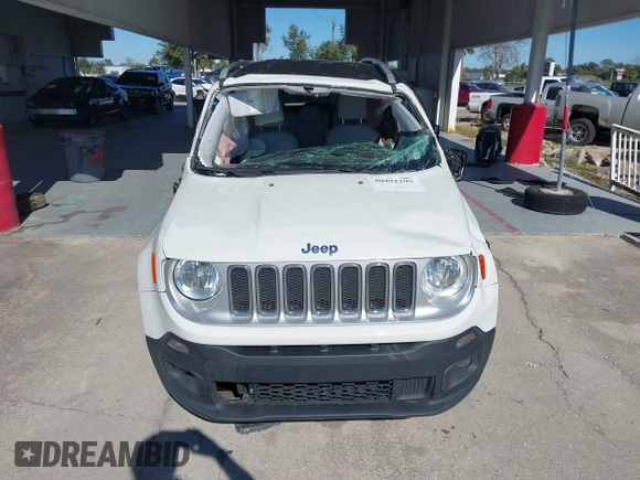 2017 Jeep Renegade Limited with VIN ZACCJADB4HPG08511, listed as a IAAI auction lot 40992295 with 91,229 mi miles and . Bid and sale history available at DreamBid. Image 12.