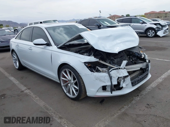2015 Audi A6 2.0T Premium Plus with VIN WAUGFAFC7FN010019, listed as a IAAI auction lot 42033638 with 1 mi miles. Bid and sale history available at carsss.com. Image 1.