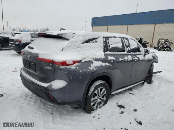 2023 Toyota Highlander Hybrid XLE with VIN 5TDKBRCH6PS583609, listed as a Copart auction lot 88965435 with 143,550 mi miles and Non Repairable. Bid and sale history available at carsss.com. Image 3.