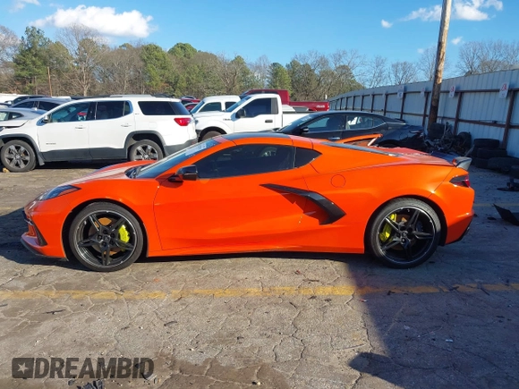 2020 Chevrolet Corvette 3LT with VIN 1G1Y82D48L5109035, listed as a IAAI auction lot 41253978 with 1 mi miles. Bid and sale history available at carsss.com. Image 14.