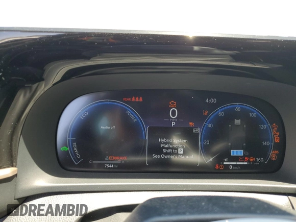 2024 Toyota Crown XLE with VIN JTDAAAAF3R3029482, listed as a Copart auction lot 59044565 with 7,544 mi miles and Salvage title. Bid and sale history available at DreamBid. Image 9.