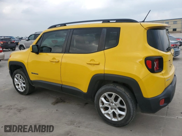2017 Jeep Renegade Latitude with VIN ZACCJBBB9HPF02614, listed as a Copart auction lot 51486155 with 81,657 mi miles and Salvage Title. Bid and sale history available at carsss.com. Image 2.