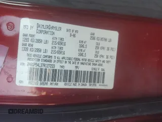 2007 Chrysler Town & Country Touring z VIN 2A8GP54L37R127233, wystawiony jako Copart lot #72338074 z przebiegiem Nie podano mil oraz Szkoda całkowita • Salvage title. Historia ofert i sprzedaży dostępna na DreamBid. Obrazek 13.