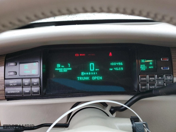 1995 Cadillac DeVille with VIN 1G6KD52B8SU274053, listed as a Copart auction lot 86429934 with 100,496 mi miles and Salvage Title. Bid and sale history available at carsss.com. Image 9.