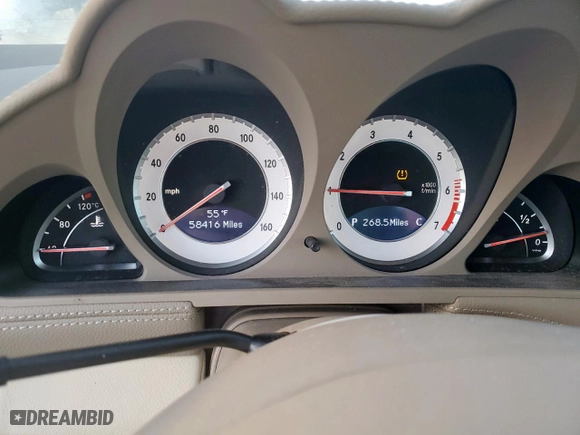 2009 Mercedes-Benz SL-Class V8 with VIN WDBSK71F69F142599, listed as a Copart auction lot 50241095 with 58,416 mi miles and Salvage Title. Bid and sale history available at carsss.com. Image 9.