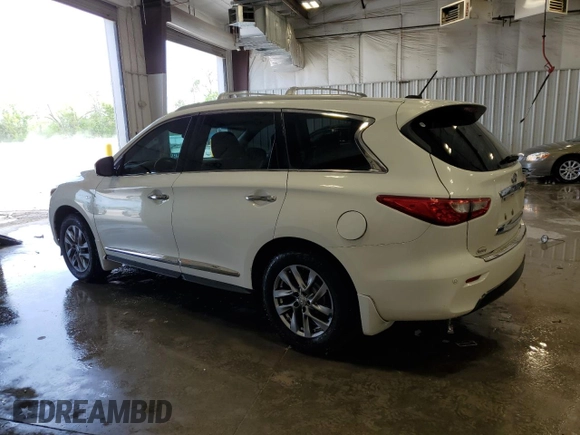 2014 Infiniti QX60 with VIN 5N1AL0MM9EC520157, listed as a Copart auction lot 57418595 with 156,534 mi miles and Clean title. Bid and sale history available at DreamBid. Image 2.