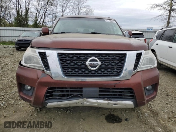 2017 Nissan Armada SV with VIN JN8AY2NC8H9509356, listed as a Copart auction lot 53759575 with 246,982 mi miles and Clean Title. Bid and sale history available at carsss.com. Image 5.