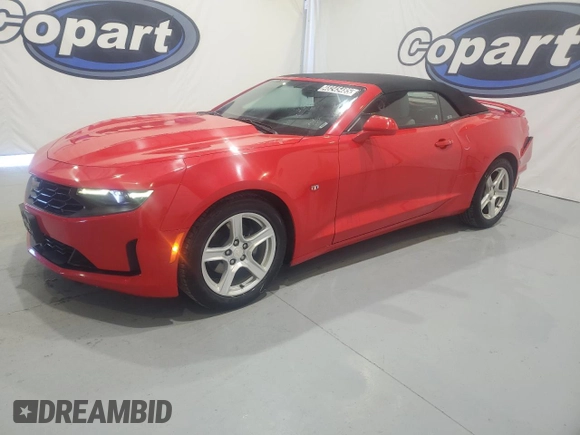 2020 Chevrolet Camaro 1LT with VIN 1G1FB3DX9L0109440, listed as a Copart auction lot 48245485 with 48,478 mi miles and Non Repairable. Bid and sale history available at carsss.com. Image 1.