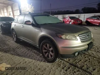 2005 Infiniti FX35 with VIN JNRAS08W95X220341, listed as a Copart auction lot 77265314 with 0 mi miles and Clean Title. Bid and sale history available at carsss.com. Image 4.