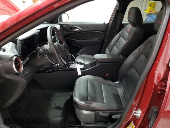 2024 Chevrolet Trax 2RS with VIN KL77LJE23RC122124, listed as a Copart auction lot 55307695 with 21,855 mi miles and Salvage Title. Bid and sale history available at DreamBid. Image 7.