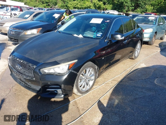 2015 Infiniti Q50 with VIN JN1BV7AP6FM335668, listed as a IAAI auction lot 42201480 with 234,970 mi miles and . Bid and sale history available at DreamBid. Image 2.