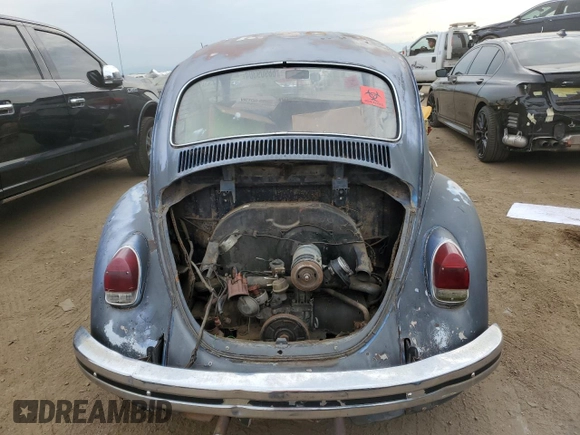 1970 Volkswagen Beetle with VIN 1102591381, listed as a Copart auction lot 66909304 with 10,152 mi miles and Non Repairable. Bid and sale history available at DreamBid. Image 6.