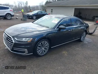 2019 Audi A8 L with VIN WAU8DAF84KN019115, listed as a IAAI auction lot 41856931 with 84,387 mi miles. Bid and sale history available at carsss.com. Image 18.