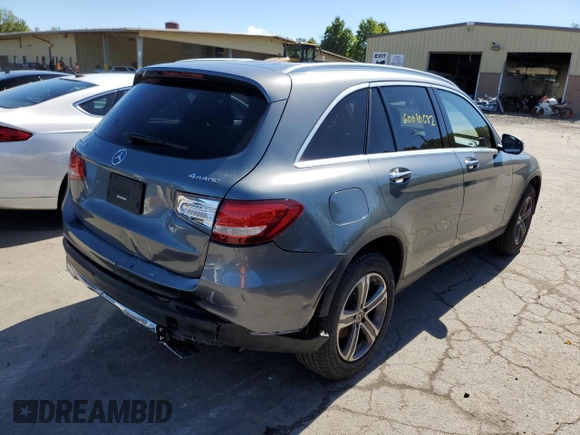 2019 Mercedes-Benz GLC with VIN WDC0G4KB6KV188590, listed as a Copart auction lot 60010682 with 12,279 mi miles. Bid and sale history available at carsss.com. Image 4.