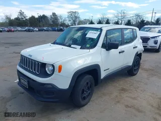 2017 Jeep Renegade Sport with VIN ZACCJBAB5HPF98730, listed as a IAAI auction lot 41923087 with 74,306 mi miles. Bid and sale history available at carsss.com. Image 2.
