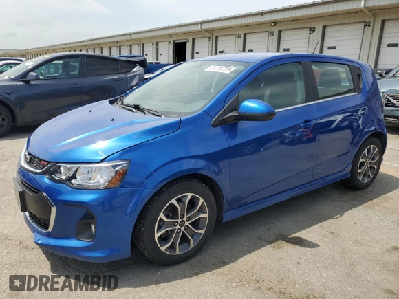 2020 Chevrolet Sonic LT with VIN 1G1JD6SB6L4109157, listed as a Copart auction lot 54716795 with 90,876 mi miles and Salvage title. Bid and sale history available at DreamBid. Image 1.