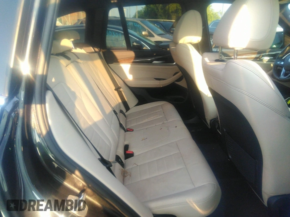 2020 BMW X3 xDrive30i with VIN 5UXTY5C09L9D66653, listed as a IAAI auction lot 40030845 with 38,965 mi miles and . Bid and sale history available at DreamBid. Image 8.