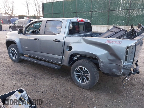 2021 Chevrolet Colorado 4WD Z71 with VIN 1GCGTDEN0M1289754, listed as a IAAI auction lot 41837440 with 30,923 mi miles and . Bid and sale history available at DreamBid. Image 3.