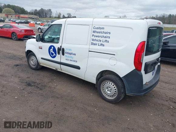 2020 Ram ProMaster City Cargo Tradesman with VIN ZFBHRFAB6L6S17343, listed as a IAAI auction lot 41848209 with 114,047 mi miles and . Bid and sale history available at DreamBid. Image 3.