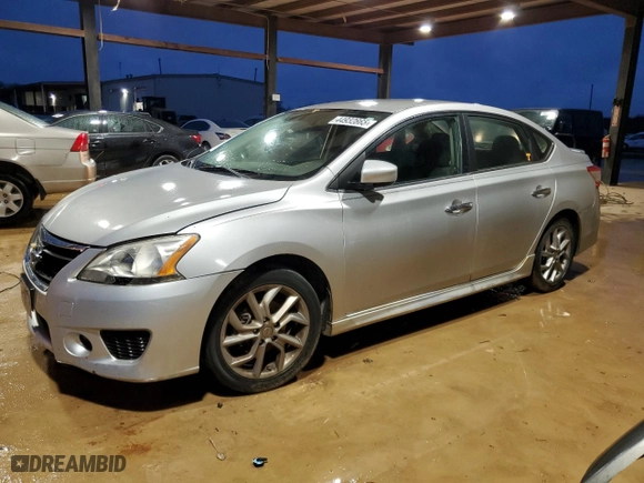 2013 Nissan Sentra SR with VIN 3N1AB7AP4DL747390, listed as a Copart auction lot 44932865 with 192,507 mi miles and Salvage Title. Bid and sale history available at carsss.com. Image 1.
