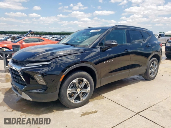 2024 Chevrolet Blazer LT с VIN 3GNKBDRS0RS145633, выставлен на аукционе Copart как лот 60145855 с пробегом 18 638 миль миль и Списание • Salvage title. История ставок и продаж доступна на DreamBid. Изображение 1.