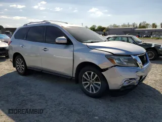 2014 Nissan Pathfinder Platinum with VIN 5N1AR2MM0EC619184, listed as a Copart auction lot 50825225 with 78,287 mi miles and Salvage Title. Bid and sale history available at carsss.com. Image 4.