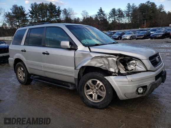 2003 Honda Pilot EX z VIN 2HKYF18793H566223, wystawiony jako Copart lot #43033495 z przebiegiem Nie podano mil oraz Czysty tytuł • Clean title. Historia ofert i sprzedaży dostępna na DreamBid. Obrazek 4.