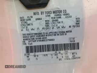 2008 Ford F-350 z VIN 1FTWF31R48ED76853, wystawiony jako Copart lot #83960554 z przebiegiem 120 778 mil mil oraz Szkoda całkowita • Salvage title. Historia ofert i sprzedaży dostępna na DreamBid. Obrazek 12.