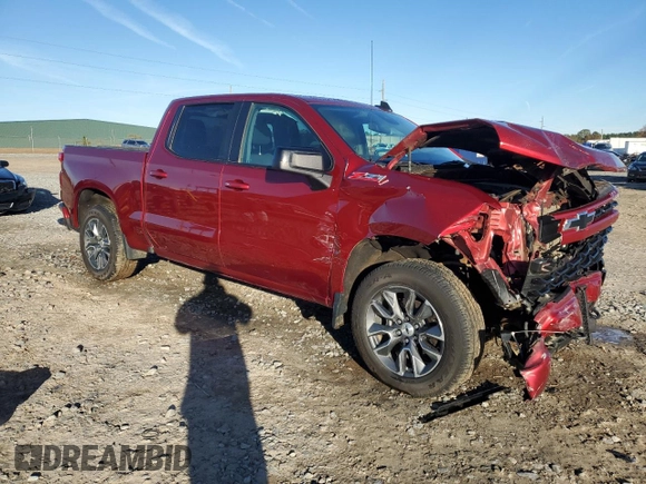 2023 Chevrolet Silverado 1500 RST with VIN 1GCUDEE8XPZ230913, listed as a Copart auction lot 85033514 with 43,617 mi miles and Salvage Title. Bid and sale history available at DreamBid. Image 4.