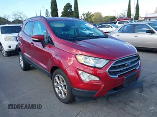 2018 Ford EcoSport SE с VIN MAJ3P1TE9JC191543, выставлен на аукционе IAAI как лот 41550349 с пробегом 50 933 миль миль и . История ставок и продаж доступна на DreamBid. Изображение 1.