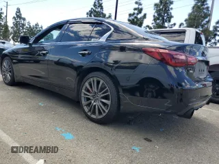 2018 Infiniti Q50 RED SPORT 400 with VIN JN1FV7AR7JM481086, listed as a Copart auction lot 49789064 with 92,296 mi miles and Clean Title. Bid and sale history available at carsss.com. Image 2.