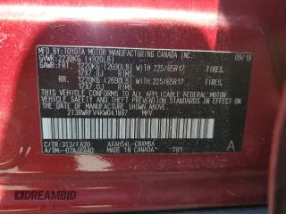 2019 Toyota RAV4 Hybrid XLE with VIN 2T3RWRFV4KW041887, listed as a Copart auction lot 50651875 with 67,927 mi miles and Salvage Title. Bid and sale history available at carsss.com. Image 12.