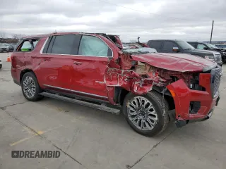 2023 GMC Yukon XL Denali Ultimate with VIN 1GKS2KKL1PR129803, listed as a Copart auction lot 42931415 with 55,586 mi miles and Salvage Title. Bid and sale history available at carsss.com. Image 4.
