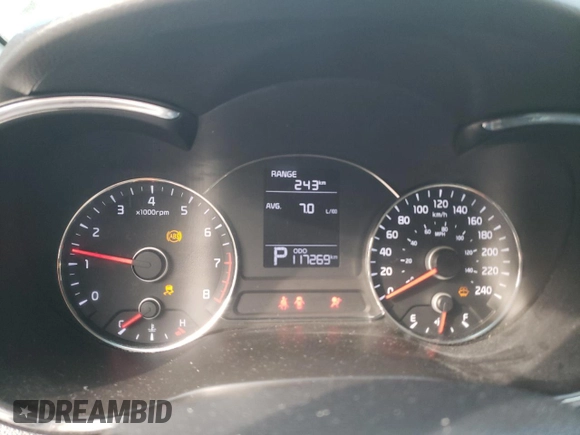 2016 Kia Forte LX z VIN KNAFX4A64G5451913, wystawiony jako Copart lot #69531003 z przebiegiem 117 269 mil mil oraz Szkoda całkowita • Salvage title. Historia ofert i sprzedaży dostępna na DreamBid. Obrazek 9.