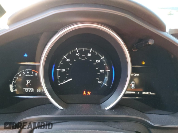 2018 Honda Fit EX-L with VIN 3HGGK5H97JM717634, listed as a Copart auction lot 40222304 with 80,927 mi miles. Bid and sale history available at carsss.com. Image 9.