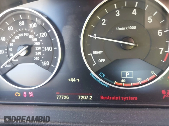 2015 BMW 3 Series 320i xDrive with VIN WBA3C3C50FK201906, listed as a IAAI auction lot 41287902 with 77,726 mi miles and . Bid and sale history available at DreamBid. Image 15.