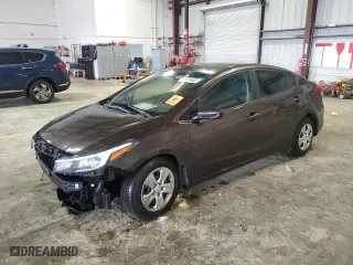 2017 Kia Forte LX with VIN 3KPFK4A78HE130912, listed as a Copart auction lot 48276405 with 0 mi miles and Salvage Title. Bid and sale history available at carsss.com. Image 1.