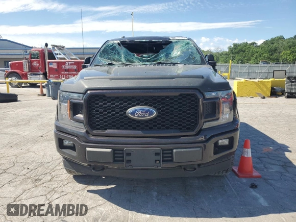 2018 Ford F-150 XL with VIN 1FTFW1E58JFB99171, listed as a Copart auction lot 58036525 with 125,390 mi miles and Salvage title. Bid and sale history available at DreamBid. Image 5.