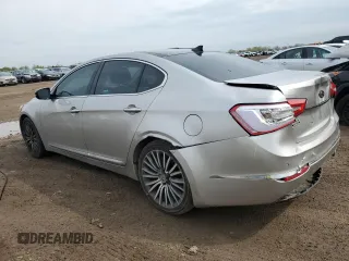 2014 Kia Cadenza Premium z VIN KNALN4D77E5120480, wystawiony jako Copart lot #55251915 z przebiegiem 193 390 mil mil oraz Szkody całkowita. Historia ofert i sprzedaży dostępna na DreamBid. Obrazek 2.