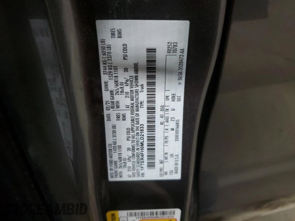 2021 Ford Ranger XL with VIN 1FTER4FH0MLD21833, listed as a Copart auction lot 48241235 with 63,220 mi miles and Salvage Title. Bid and sale history available at DreamBid. Image 14.