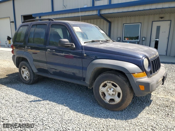2007 Jeep Liberty Sport with VIN 1J4GK48K77W510465, listed as a Copart auction lot 53970385 with 255,529 mi miles and Salvage Title. Bid and sale history available at carsss.com. Image 4.