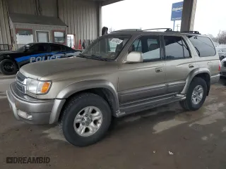 2001 Toyota 4Runner Limited with VIN JT3HN87R419044916, listed as a Copart auction lot 86339854 with 192,542 mi miles and Clean Title. Bid and sale history available at carsss.com. Image 1.